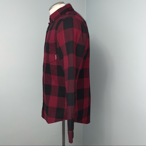 EDDIE BAUER size small Plaid Flannel long sleeve button down shirt - Picture 3 of 8